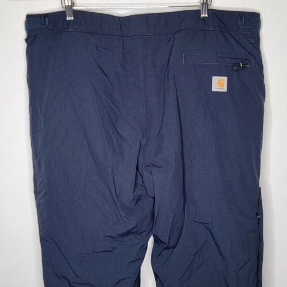 Carhartt Storm Defender Loose Fit Heavyweight Pants Navy Insulated XL Short‎ - Picture 4 of 8